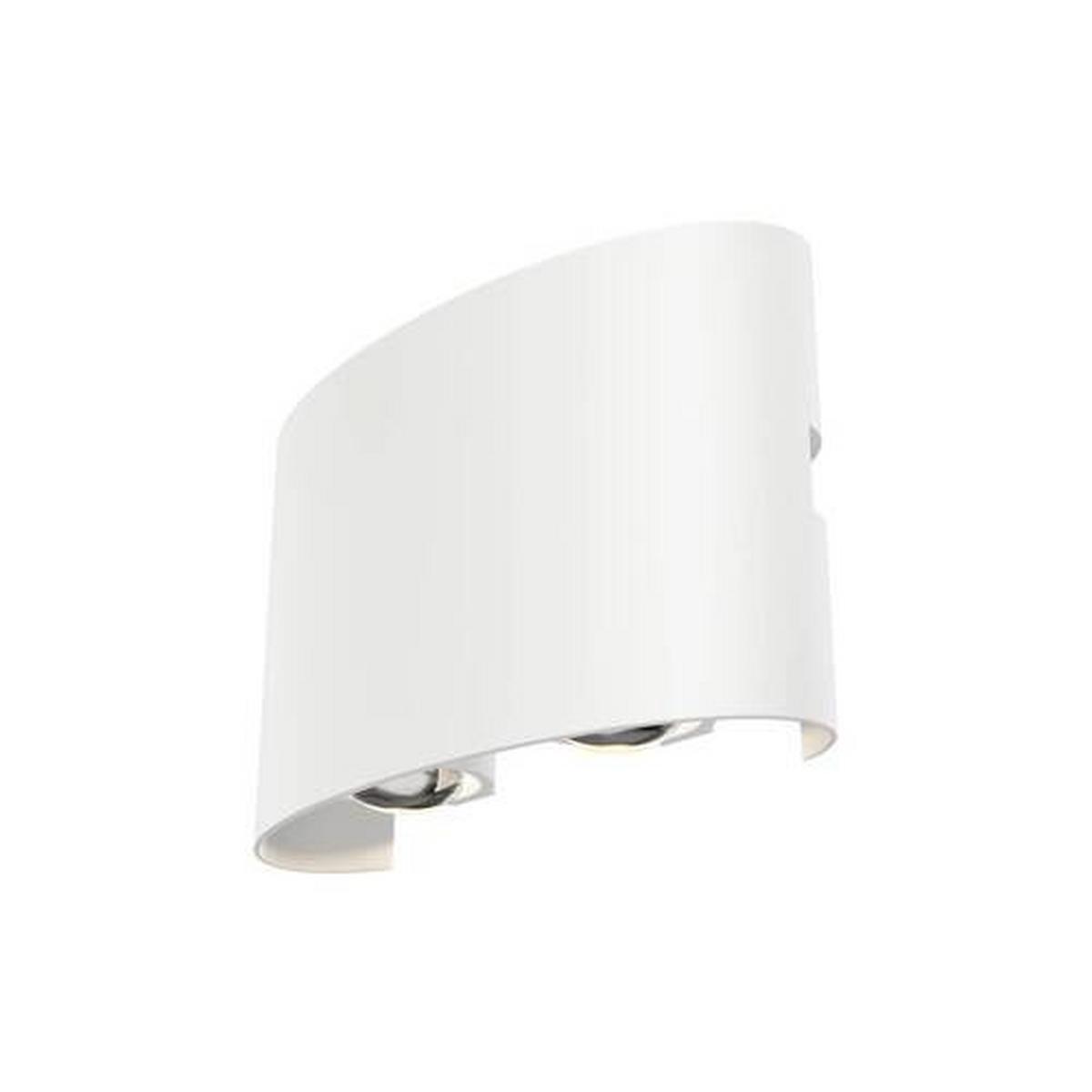 Außenwandleuchte Strato Weiß max. 4 Watt - Weiß, Trend, Metall (8/12/3,7cm) - MAYTONI