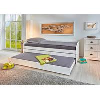 Mladinska Raztegljiva Postelja Lotar, Bela, 90-180x200 - bela/naravne barve, Konvencionalno, les (90/200cm) - MID.YOU