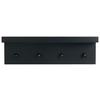 Wandgarderobe in Schwarz - Schwarz, Modern, Holzwerkstoff (40/12/10cm) - Mömax