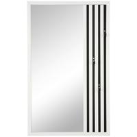 Cuier cu montare pe perete SAVANNAH - alb, Trend, sticlă/material pe bază de lemn (60/100/1,63cm) - Modern Living