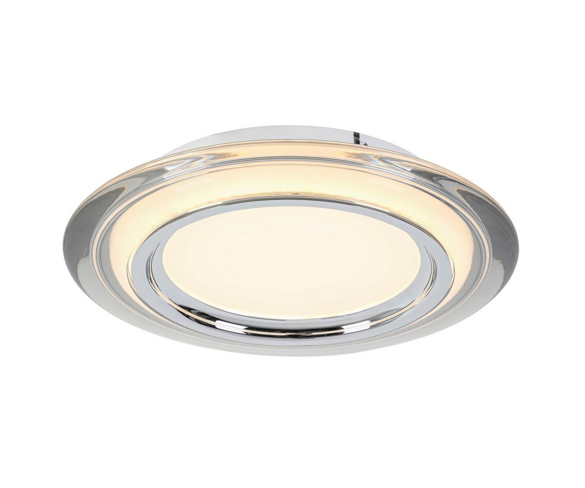 LAMPA SUFITOWA LED MACON - biały/przezroczysty, Design, tworzywo sztuczne/metal (35/6cm) - Novel