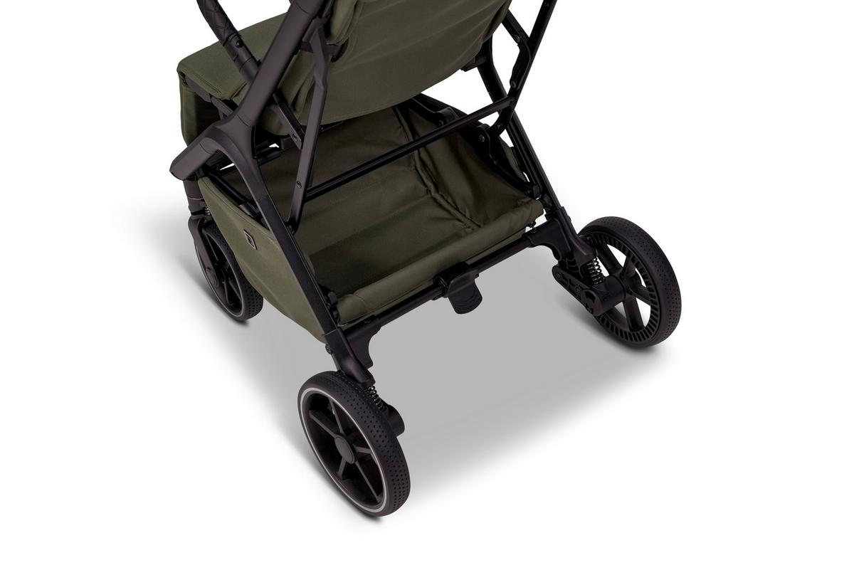 WÓZEK SPACEROWY ZOE+ - oliwkowa zieleń, Basics (80/50/103cm) - Moon
