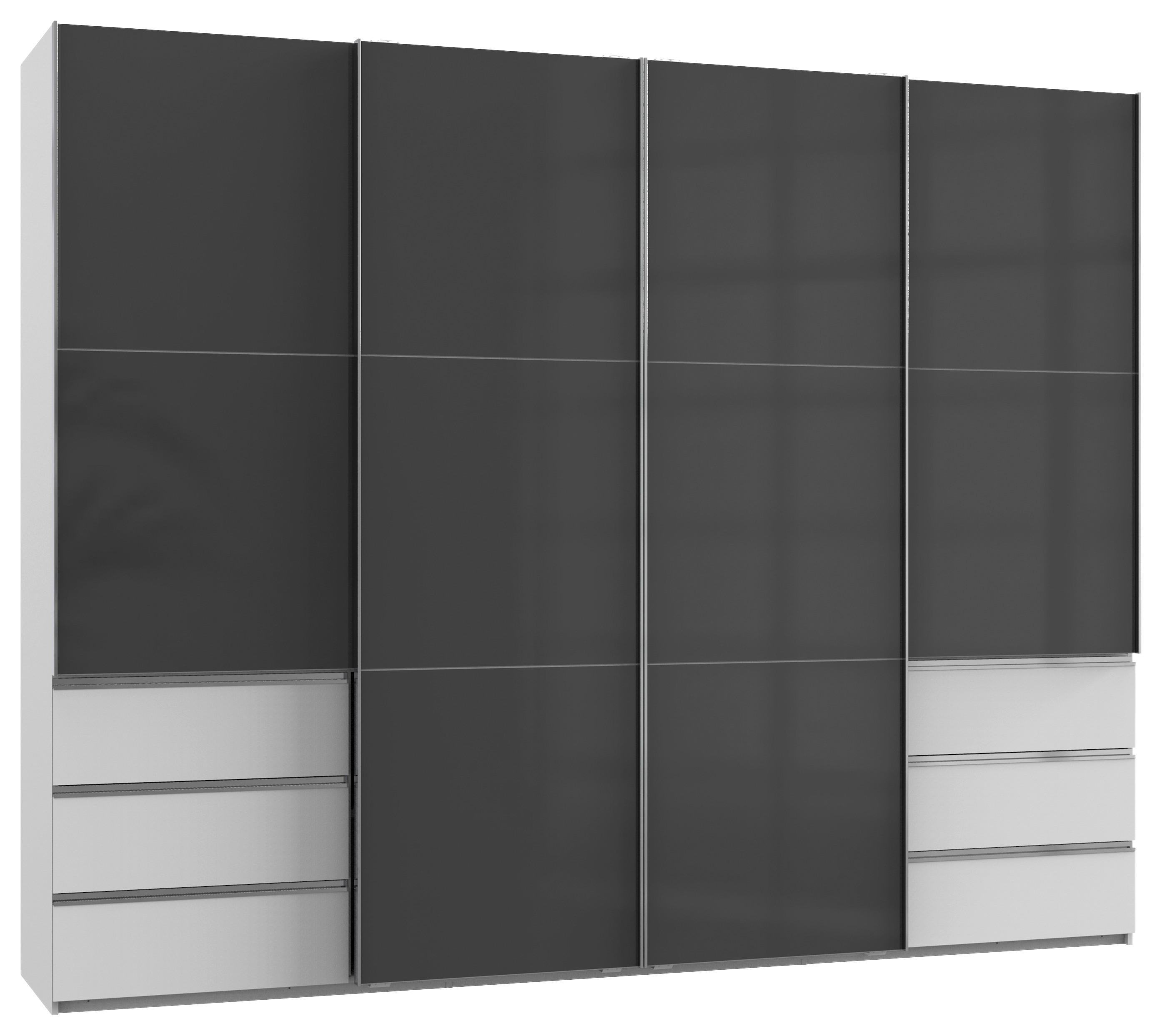 Ormar S Kliznim Vratima Level 36c - bijela/siva, Moderno, drvni materijal (300/236/65cm) - Modern Living