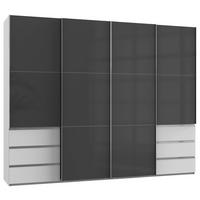 Ormar S Kliznim Vratima Level 36c - bijela/siva, Moderno, drvni materijal (300/236/65cm) - Modern Living