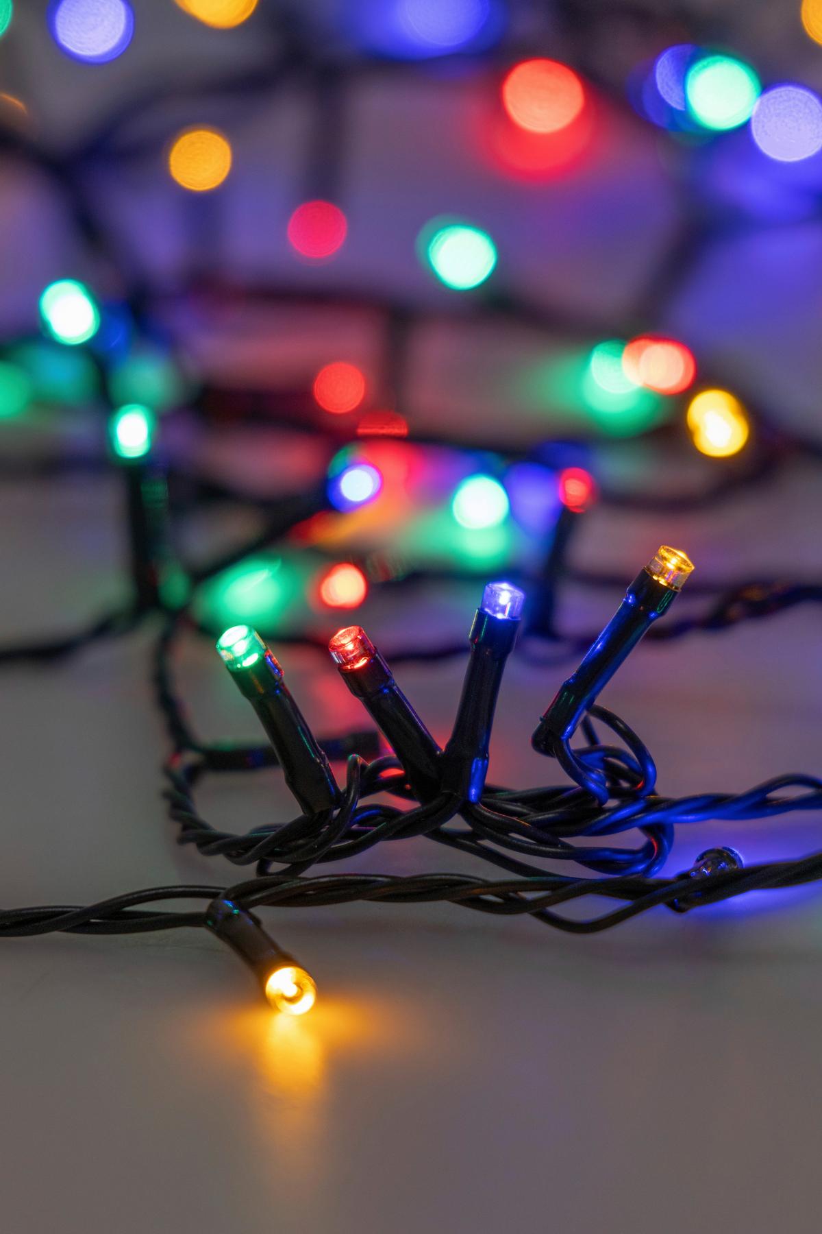 Lichterkette NIP Dunkelgrün max. 4,3 Watt - Dunkelgrün, ROMANTIK / LANDHAUS, Kunststoff (1195cm) - Mömax