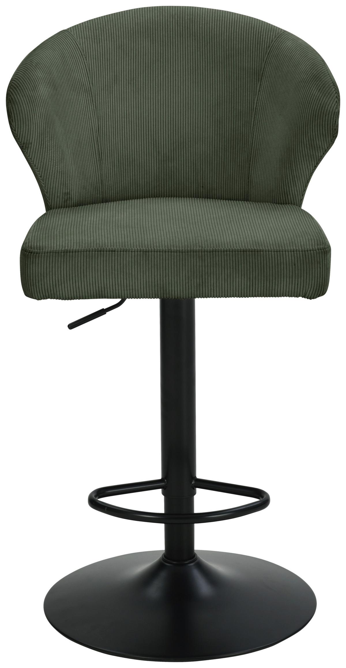 Taburet de bar JANA - bej/verde, Modern, lemn/metal (55/1160/58cm) - Based