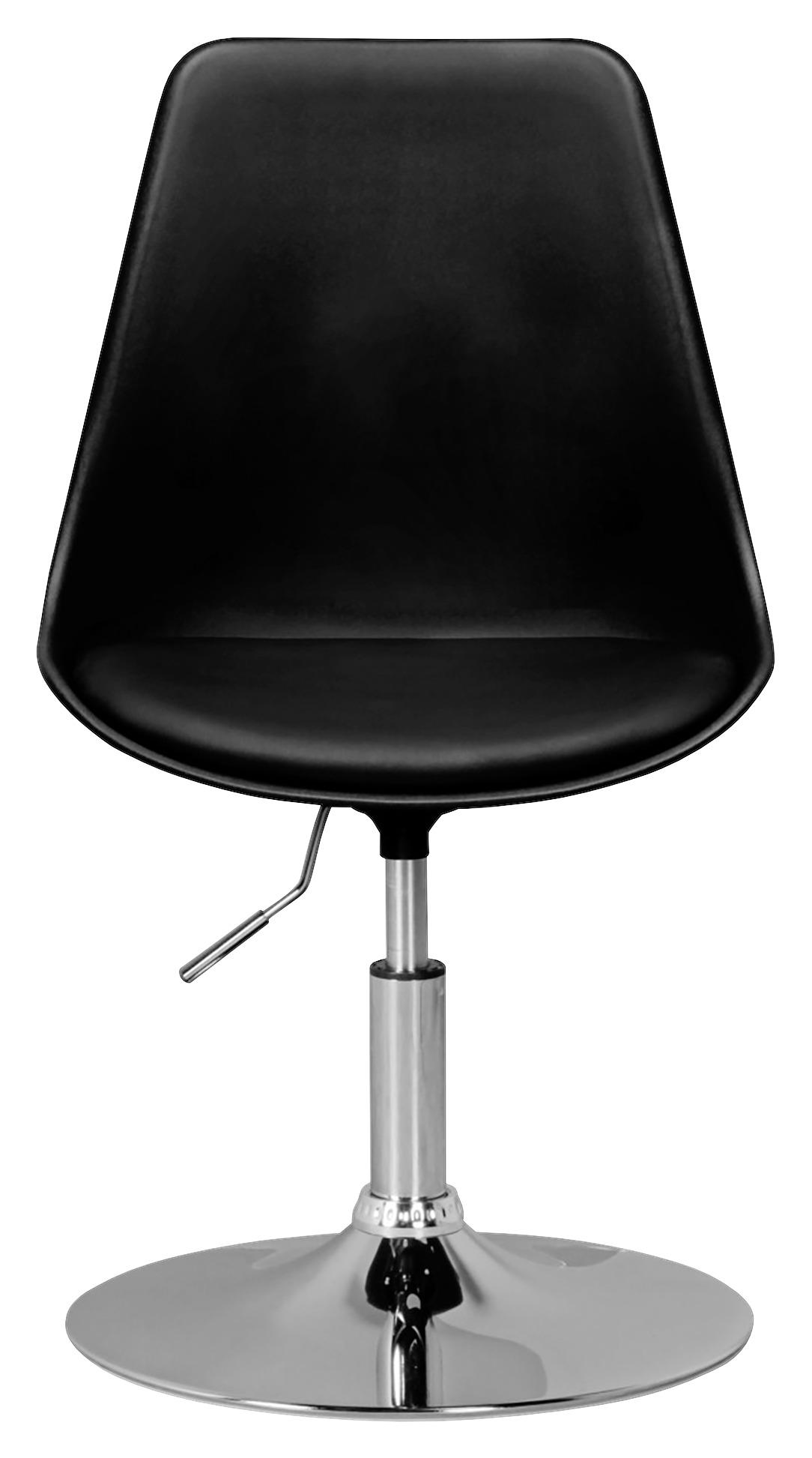 Mladinski Vrtljivi Stol Korsika - barve kroma/črna, Moderno, kovina/tekstil (46/88/46cm) - MID.YOU