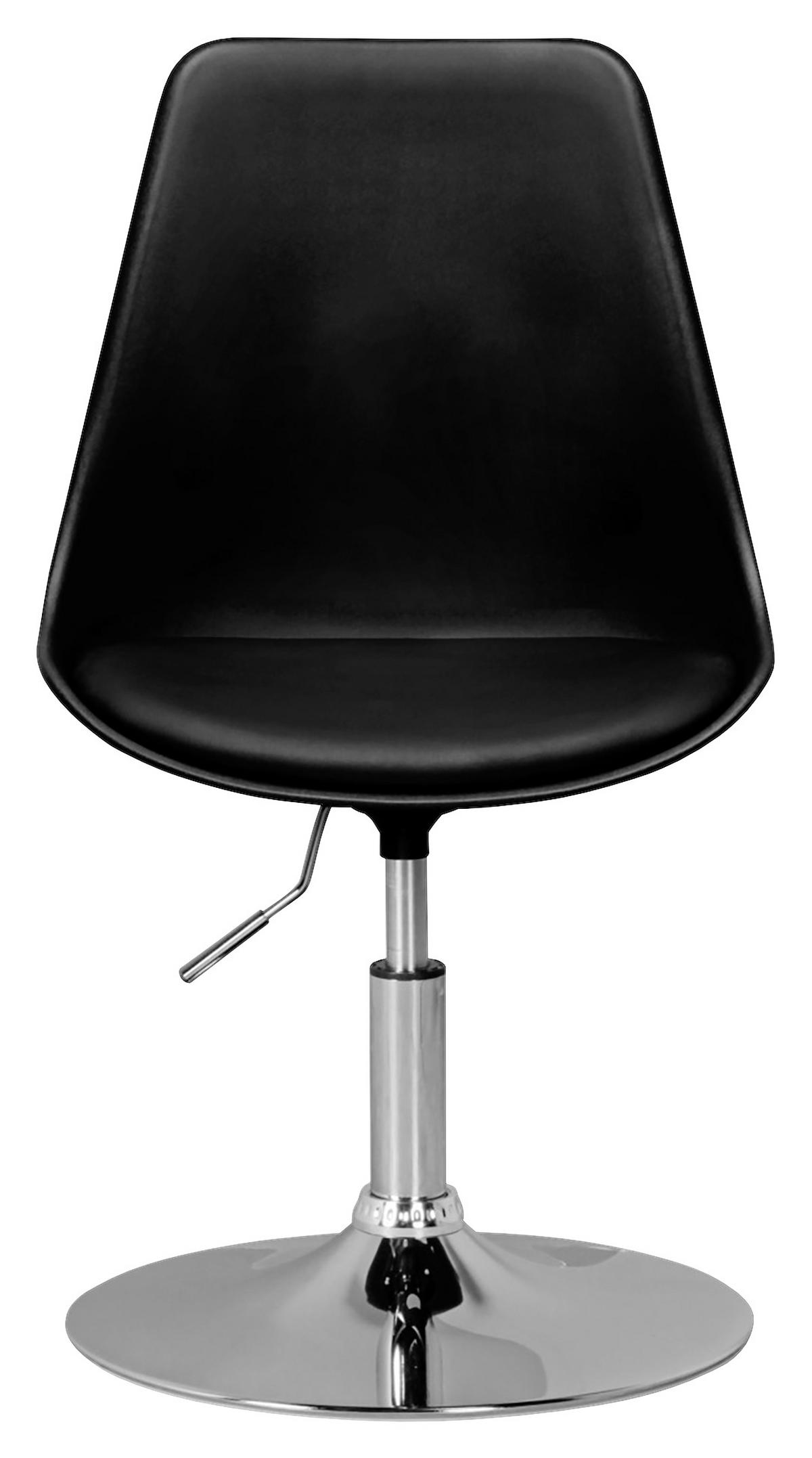 Mladinski Vrtljivi Stol Korsika - barve kroma/črna, Moderno, kovina/tekstil (46/88/46cm) - MID.YOU