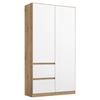 Ormar S Klasičnim Vratima Nidda - bijela/hrast Artisan, Basics, drvni materijal (91/197/54cm) - Modern Living