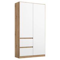 Ormar S Klasičnim Vratima Nidda - bijela/hrast Artisan, Basics, drvni materijal (91/197/54cm) - Modern Living