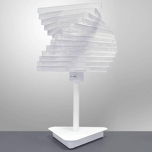 Tischeleuchte Bianco Weiß max. 22 Watt - Weiß, Design, Metall (25/40cm)