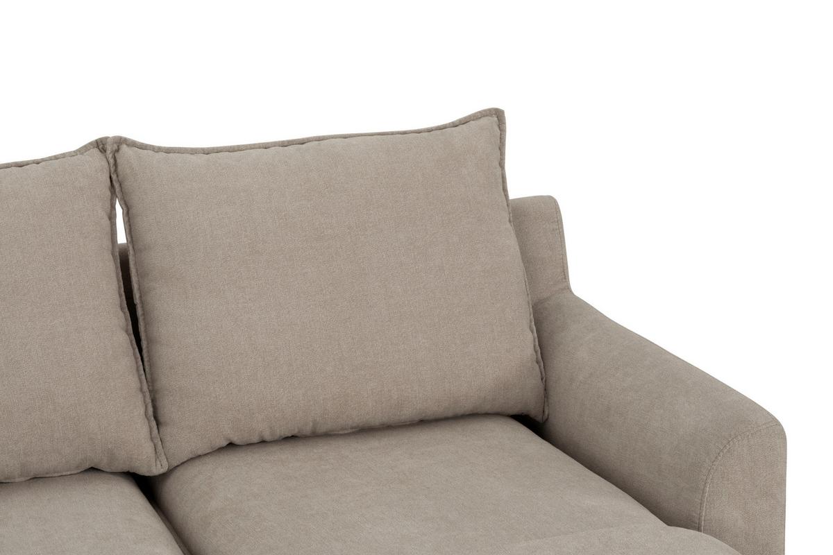 Sedežna Garnitura Milly, Bež - črna/bež, Moderno, umetna masa/tekstil (207/138cm) - P & B