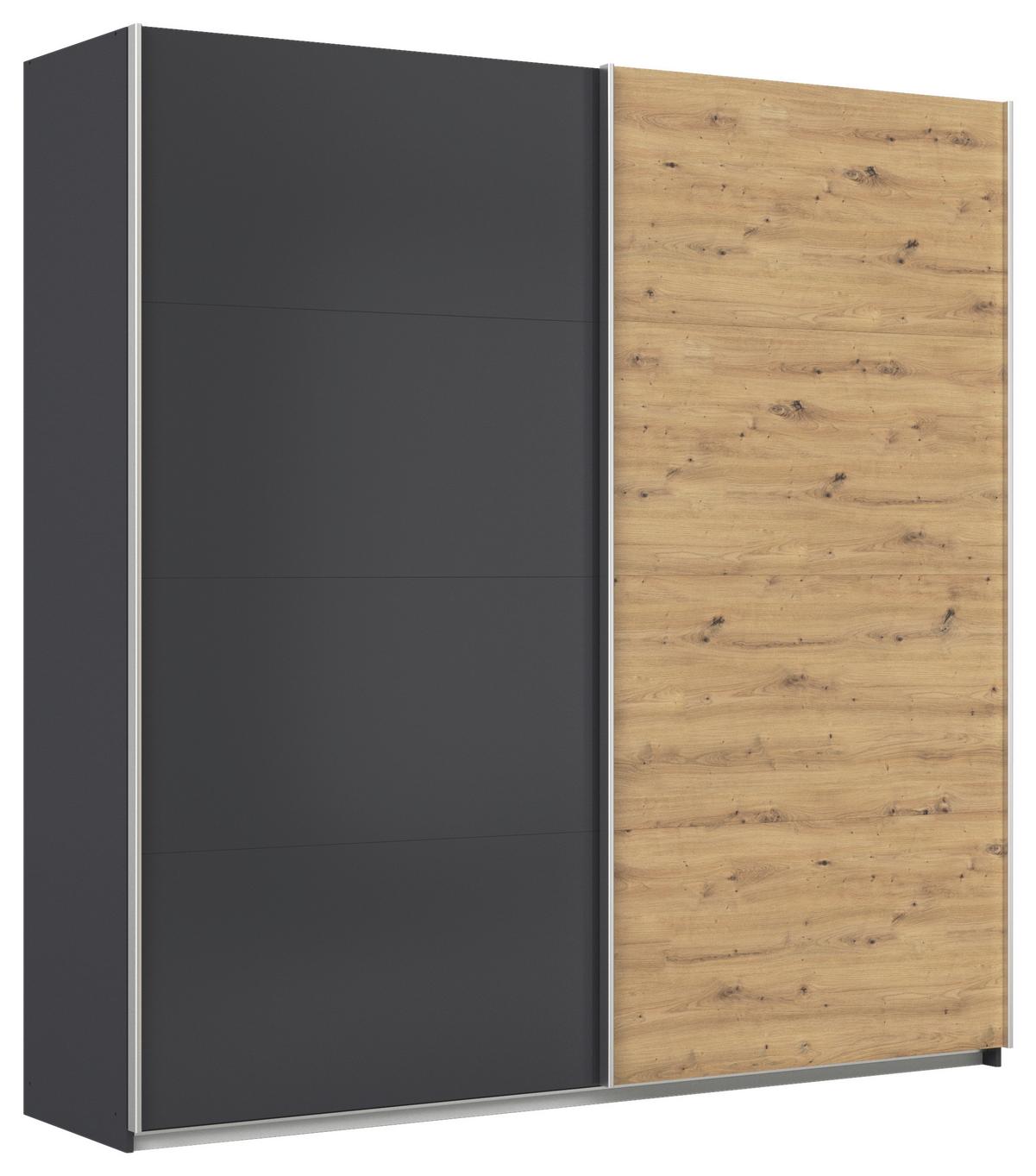 DULAP USI CULISANTE FELDKIRCH - stejar Artisan/antracit, Modern, material pe bază de lemn (225/229/62cm)