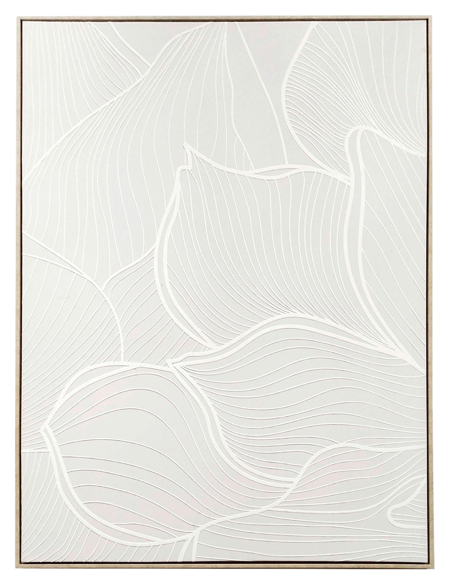 Keilrahmenbild Denise in Naturfarben ca. 100x140cm - Weiß/Naturfarben, Holzwerkstoff/Kunststoff (100/140cm) - Premium Living