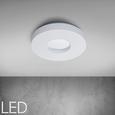 LED-Deckenleuchte Mira - Chromfarben/Weiß, MODERN, Kunststoff/Metall (30/30/6cm) - MÖMAX modern living