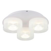 Plafonieră cu LED Belinda - alb/străveziu, plastic/sticlă (38/11,5cm)