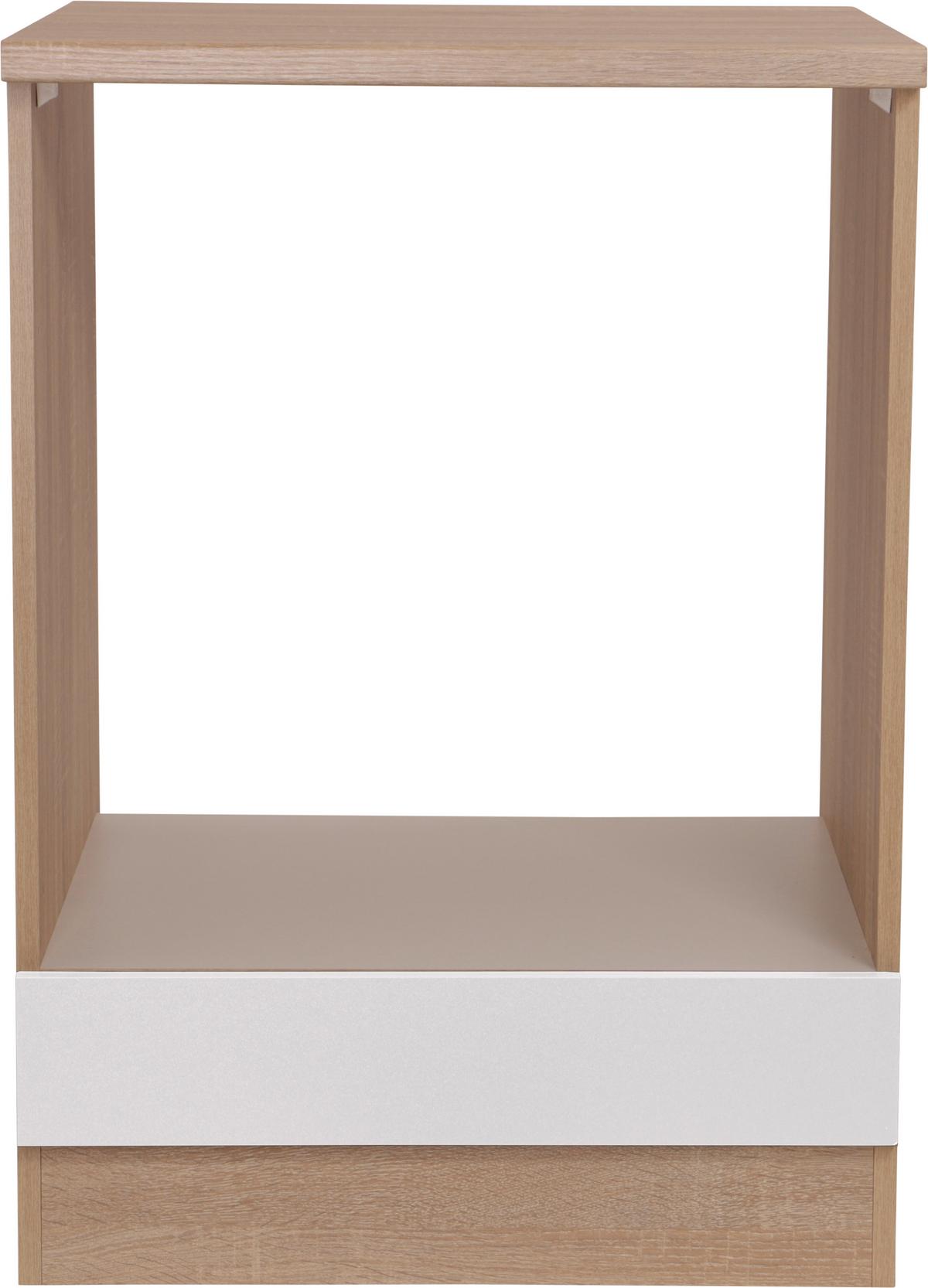 Omara Za Vgradnjo Štedilnika Merle, Barva Hrasta, Bela - barve hrasta/bela, Basics, leseni material (60/84,8/60cm) - Respekta