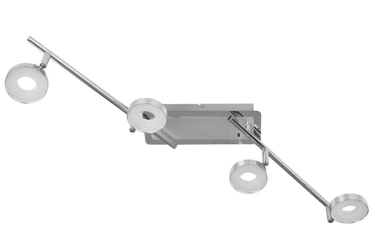 LAMPA REFLEKTOROWA LED INELE *SBN*SH* - kolor aluminiowy/kolor chromowy, Design, metal (84,5/9/18,8cm) - Novel