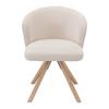 STOL FRIDA - beige/ekfärgad, Modern, metall/trä (57/76/57cm) - Mömax