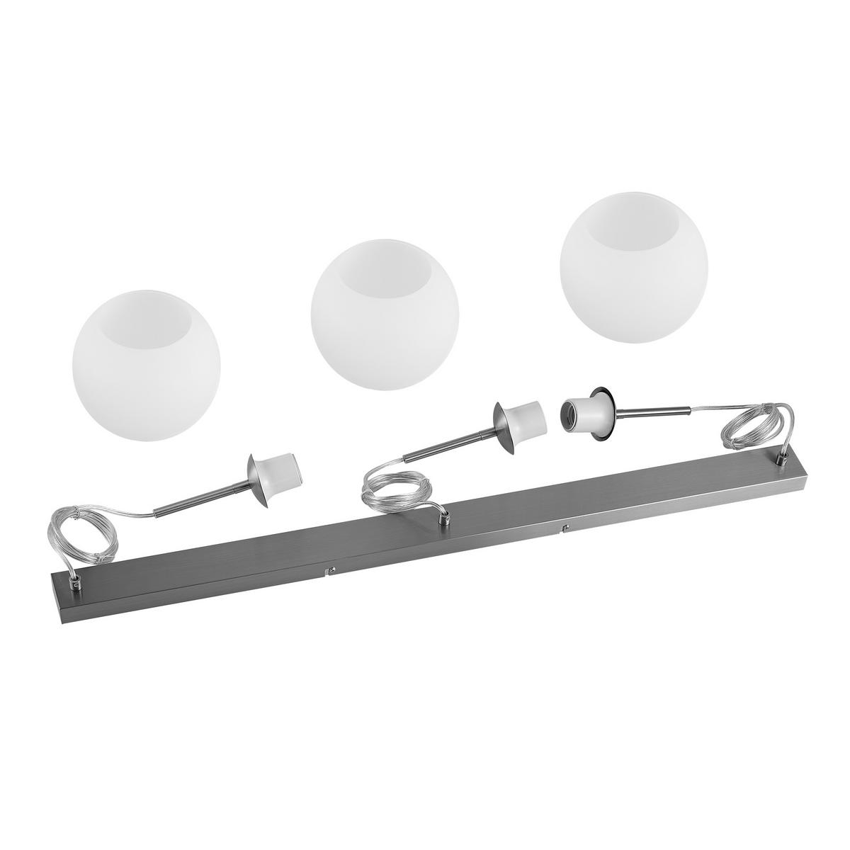 LAMPA WISZĄCA LEONIE *SBN* - opal, Basics, metal/szkło (110/20/150cm) - Novel