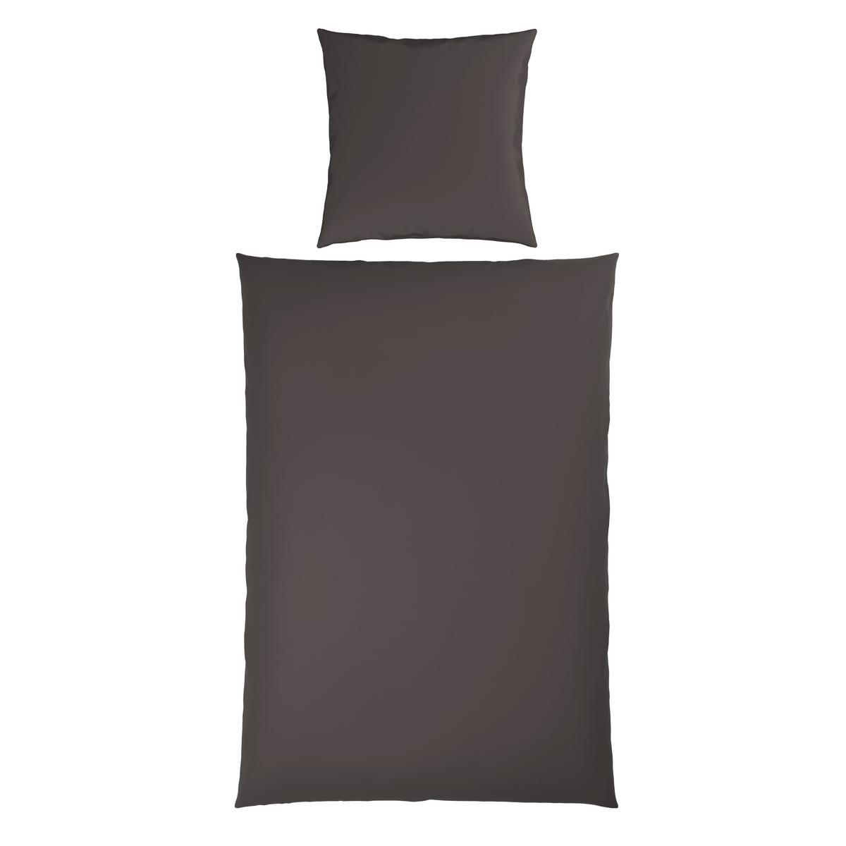 Bettwäsche Xenia Uni XL Anthrazit ca. 155x220cm - Anthrazit, MODERN, Textil (155/220cm) - Premium Living