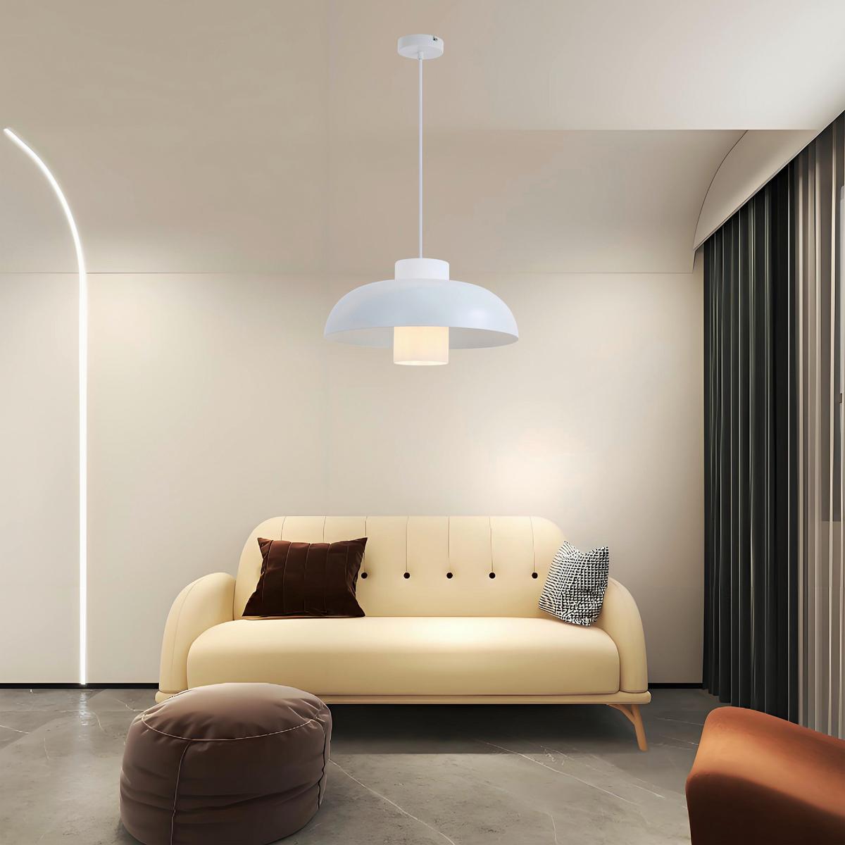 LAMPA WISZĄCA JULIE - biały, Trend, metal/szkło (38/120cm) - Collet's Monde