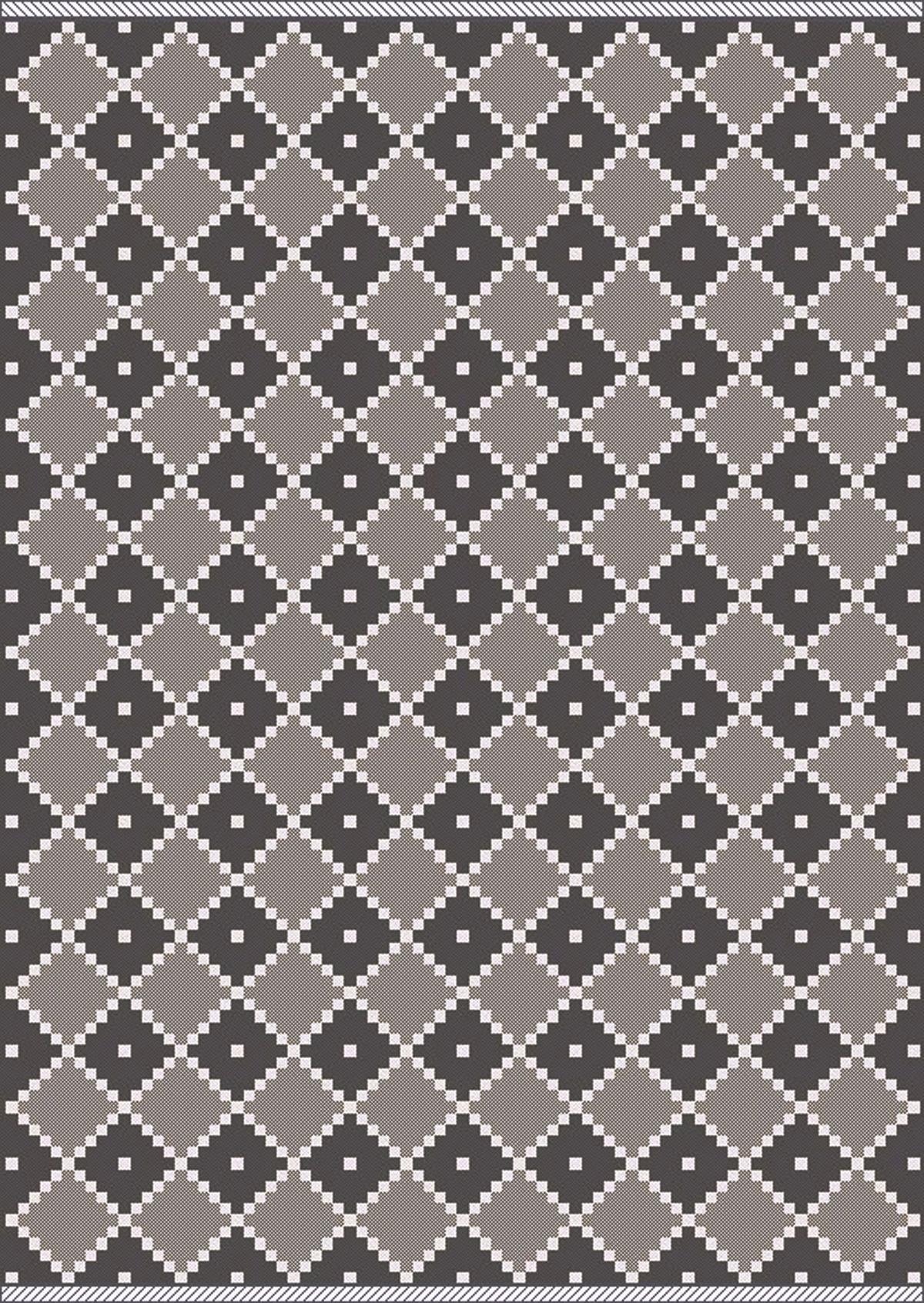 Ravno Tkana Preproga Phoenix 3 - siva/antracit, Moderno, tekstil (160/230cm) - Modern Living