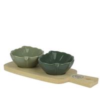 Set de castroane Aven - verde, Basics, ceramică (22/8,5/4,5cm)