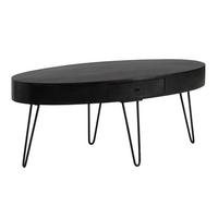COUCHTISCH WL6.837 - Schwarz, Design, Holz/Metall (100/50/40cm) - MID.YOU