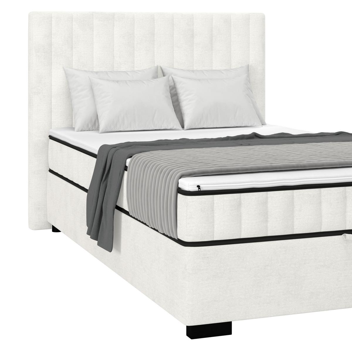 Box Krevet Maya C - crna/krem, Moderno, drvni materijal/drvo (100/200cm) - Modern Living