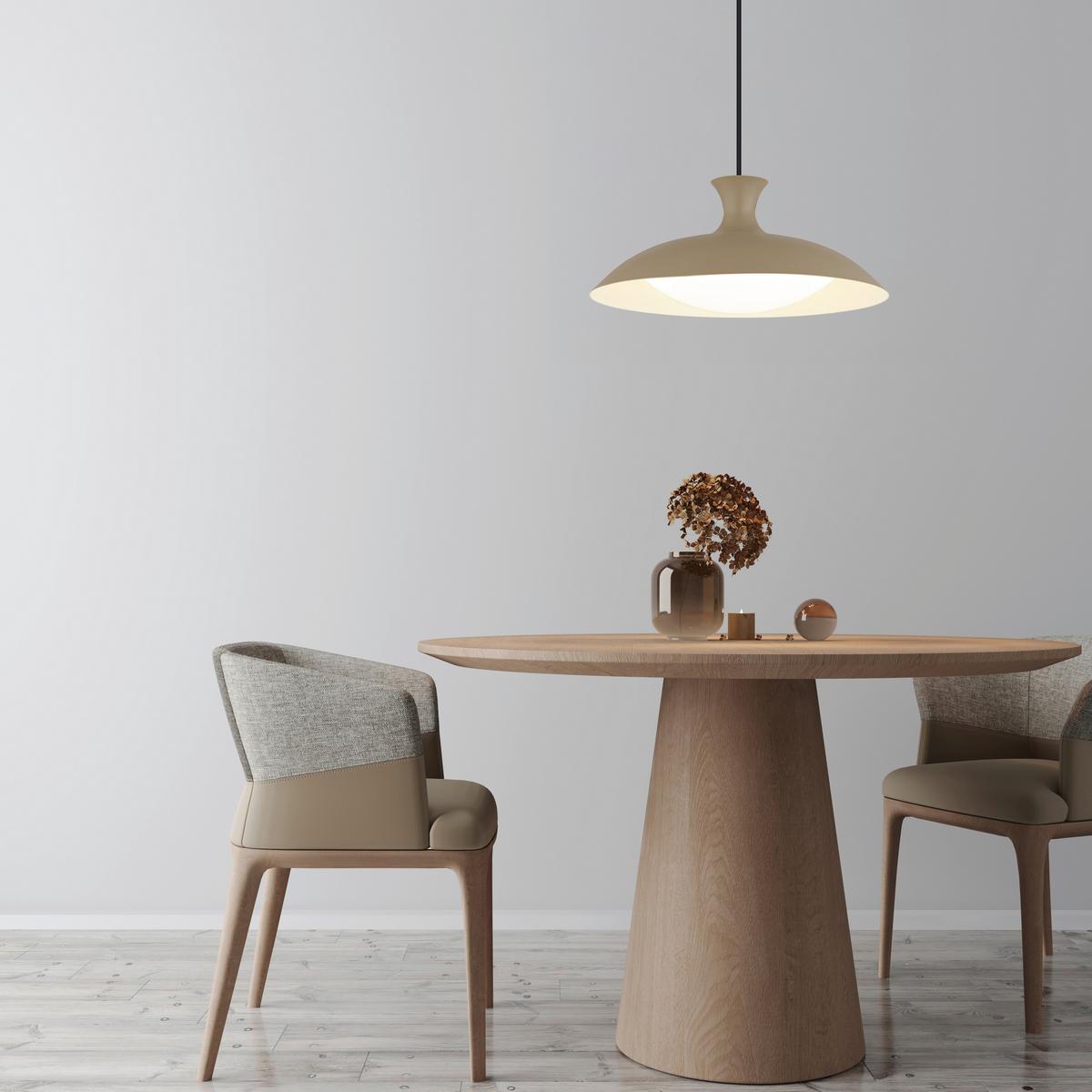 LAMPA WISZĄCA LED AMELIE - biały/opal, Trend, tworzywo sztuczne/metal (40/150cm) - Collet's Monde