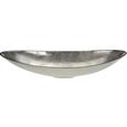 Dekoschale Becca Silberfarben - Silberfarben, MODERN, Metall (50/18,5/9,5cm)