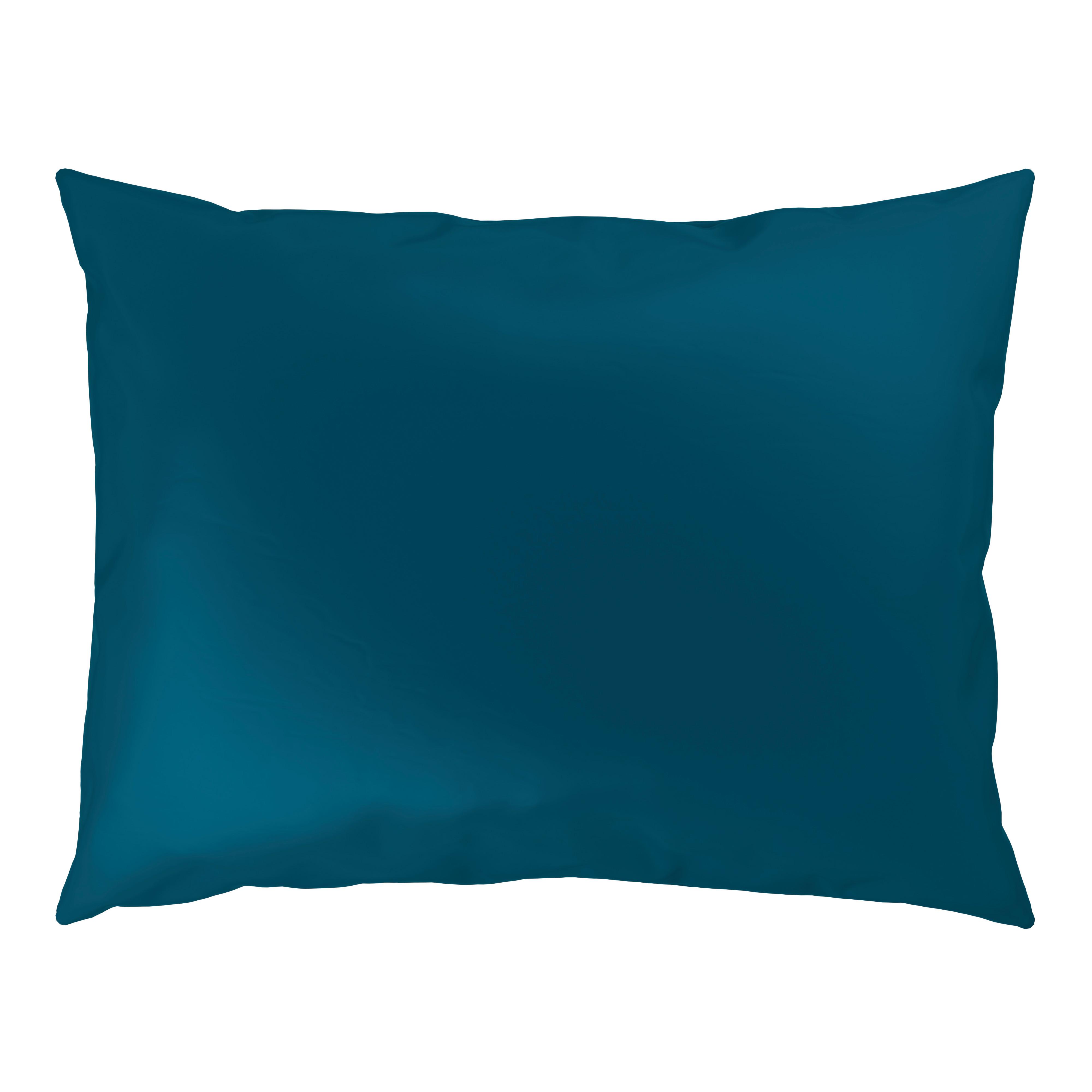 Kissenhülle Xenia Uni Blau ca. 40x60cm - Blau, MODERN, Textil (40/60cm) - Premium Living