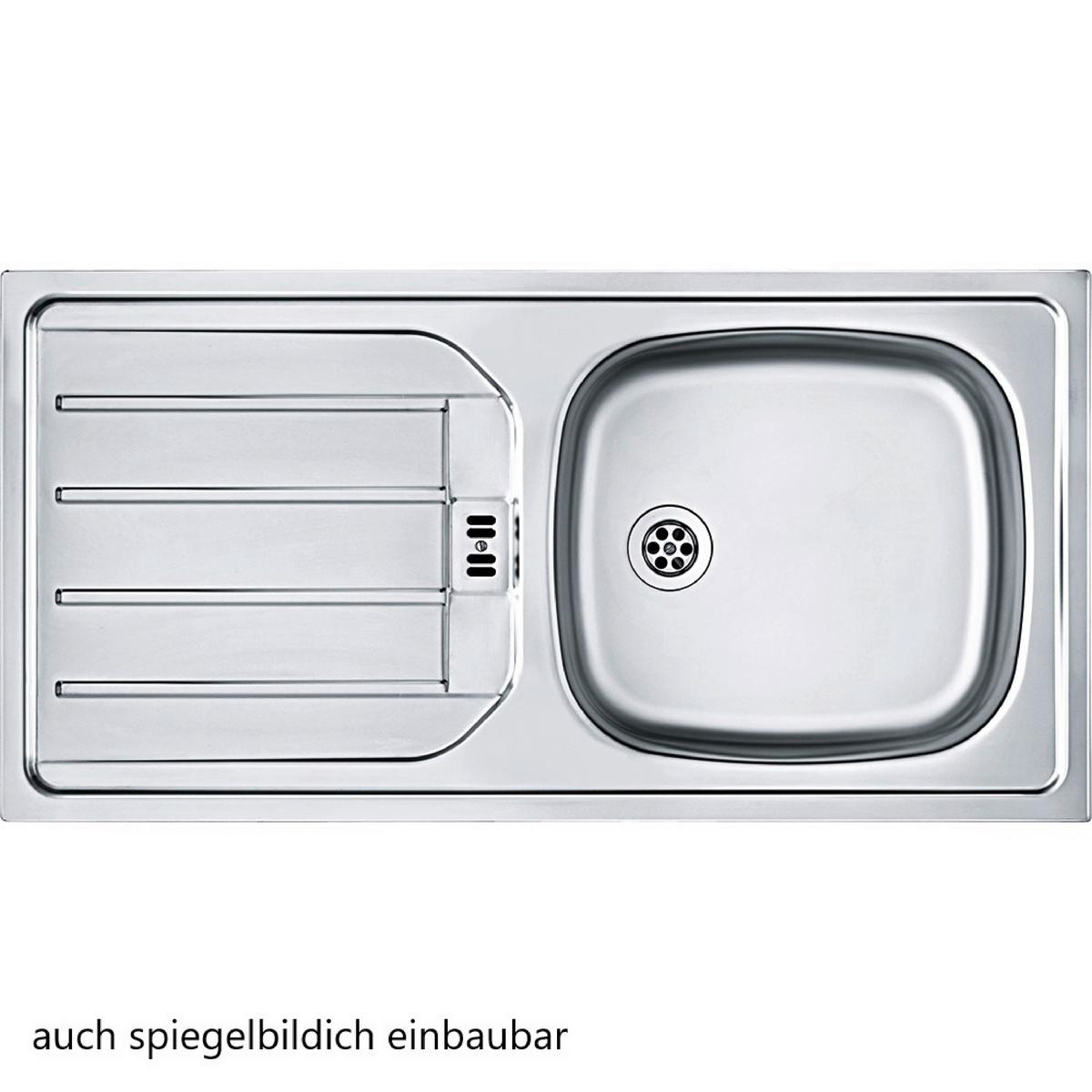 Küchenblock in Geräten ca. 240 cm Grau/Eiche - Eiche Wotan/Grau, Design, Holzwerkstoff/Metall (240cm) - Held