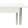 Masă Sufragerie Koln - alb/culoare crom, Modern, compozit lemnos/metal (75/72/55cm) Masă Sufragerie Koln - alb/culoare crom, Modern, compozit lemnos/metal (75/72/55cm)