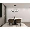 LED-HÄNGLAMPA CRONO -AKT- - svart, Romantik / Lanthus, metall/plast (70/70/120cm) - Premium Living