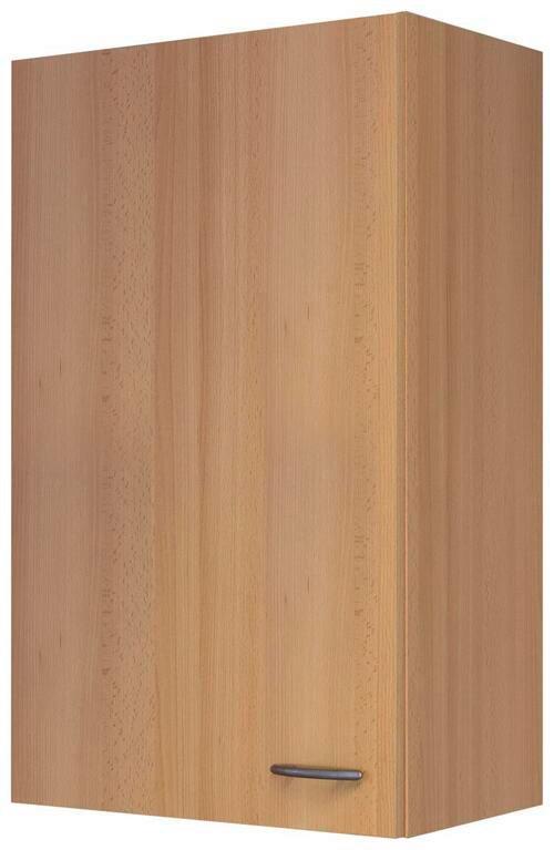 Küchenoberschrank "Nano" , Buche - Edelstahlfarben/Buchefarben, MODERN, Holzwerkstoff/Kunststoff (50/89/32cm) - FlexWell