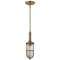 Viseća Svjetiljka Urbanrest - boje mjeda, Konvencionalno, staklo/metal (14/45.3cm) - Elstead Lighting