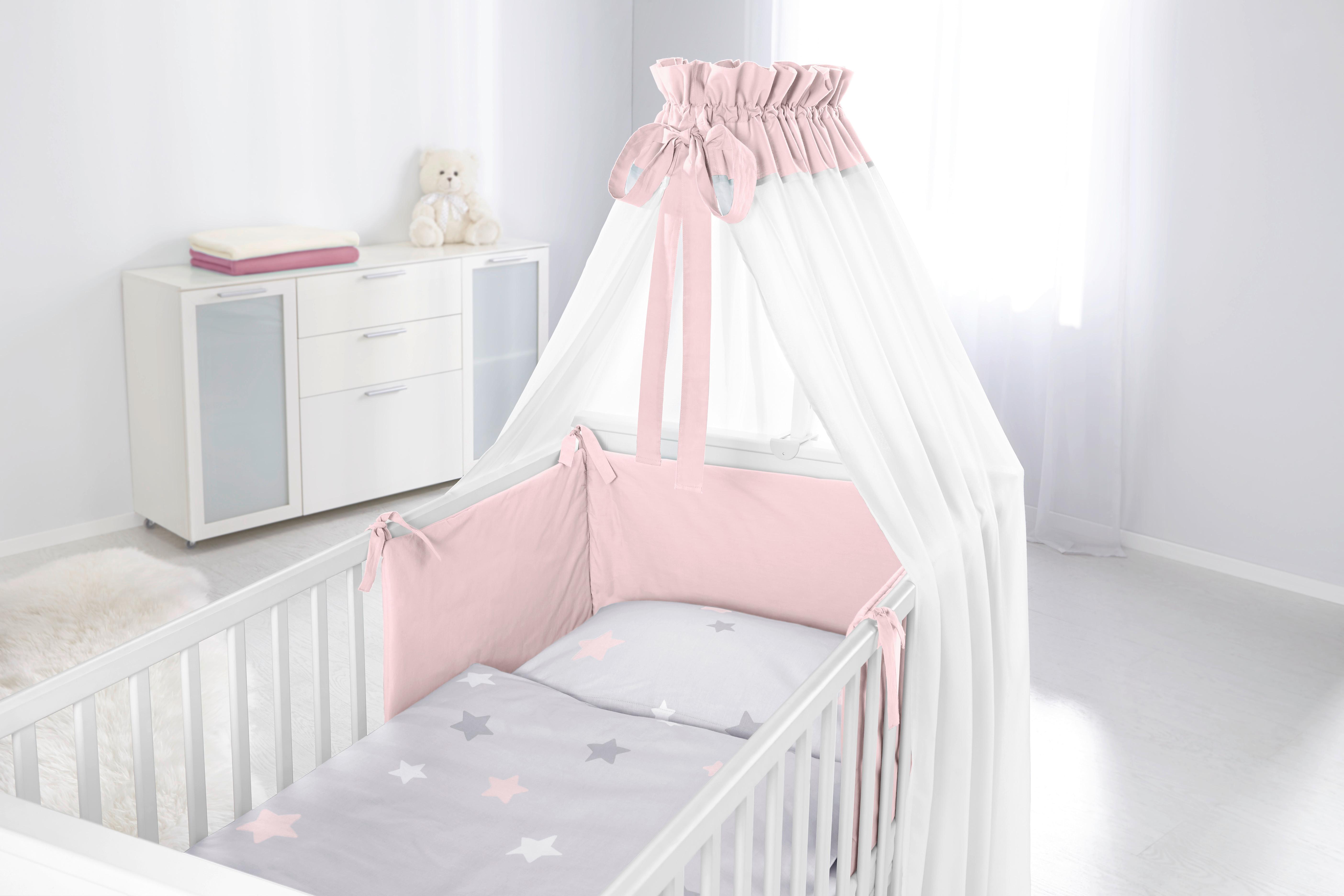 Nestchen Scarlett Grau/Rosa - Rosa, Textil - Modern Living