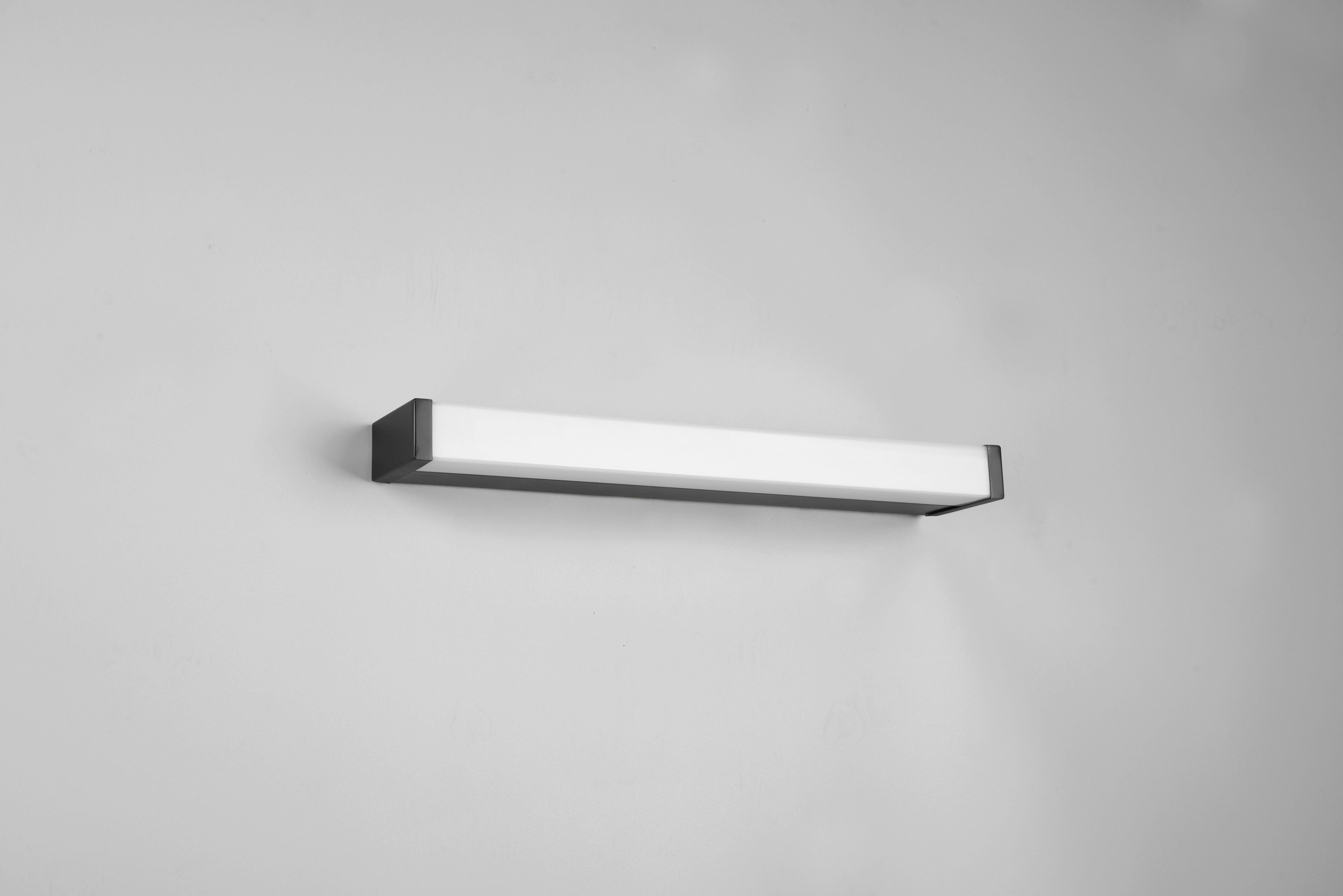LED-Wandleuchte Fabio in Schwarz/Weiß max. 6 Watt - Schwarz/Weiß, Basics, Kunststoff/Metall (3,8/42,5/7,9cm) - Trio Leuchten