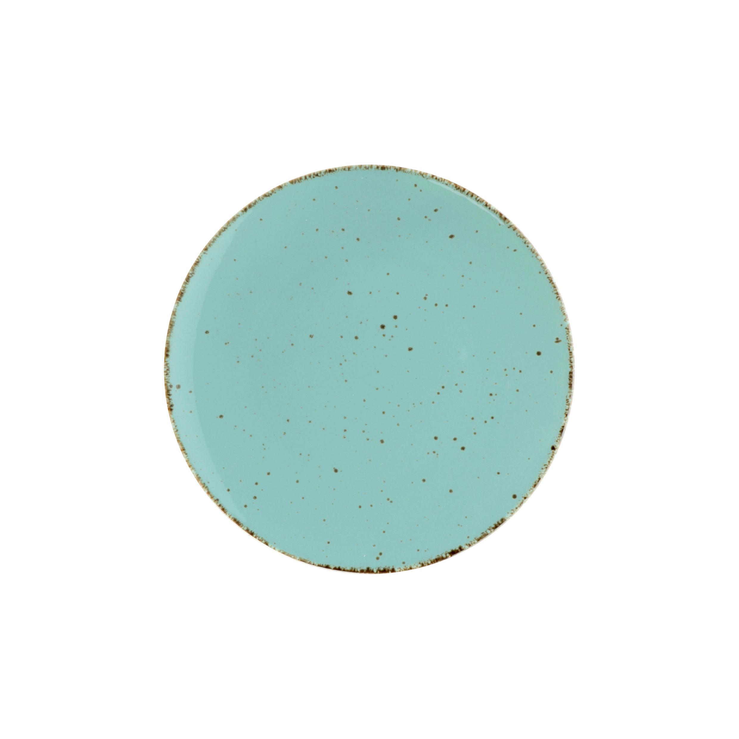 TALERZ DESEROWY URBAN LIFE - turkusowy, Lifestyle, ceramika (21,5cm) - Landscape