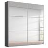 DULAP USI CULISANTE REFLECT - argintiu/gri, Modern, material pe bază de lemn (175/210/59cm)