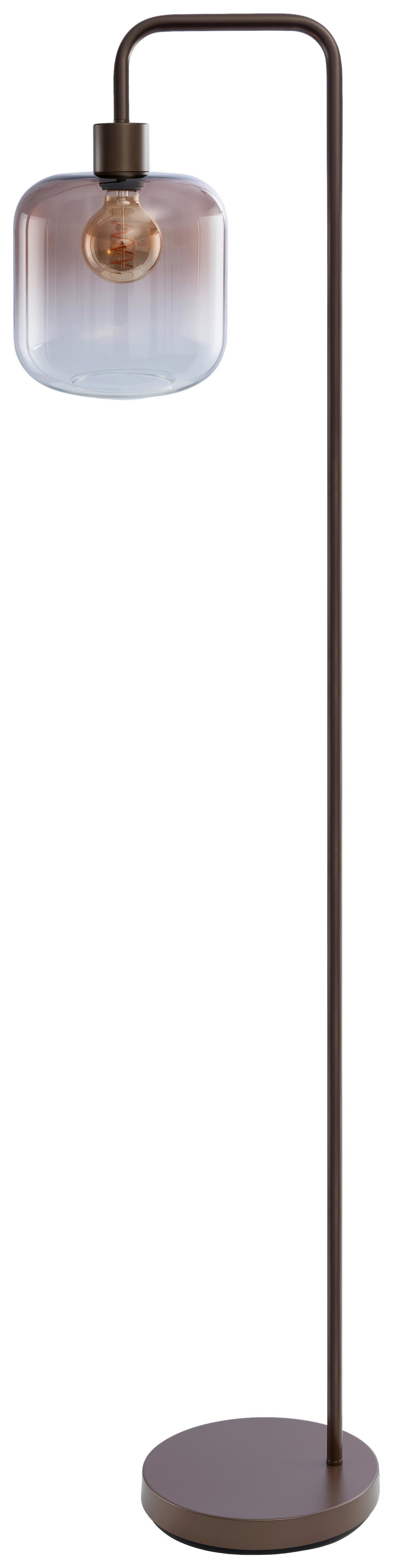 LAMPA STOJĄCA TINA - czarny/brązowy, Trend, metal/szkło (35,5/23/160cm) - Collet's Monde