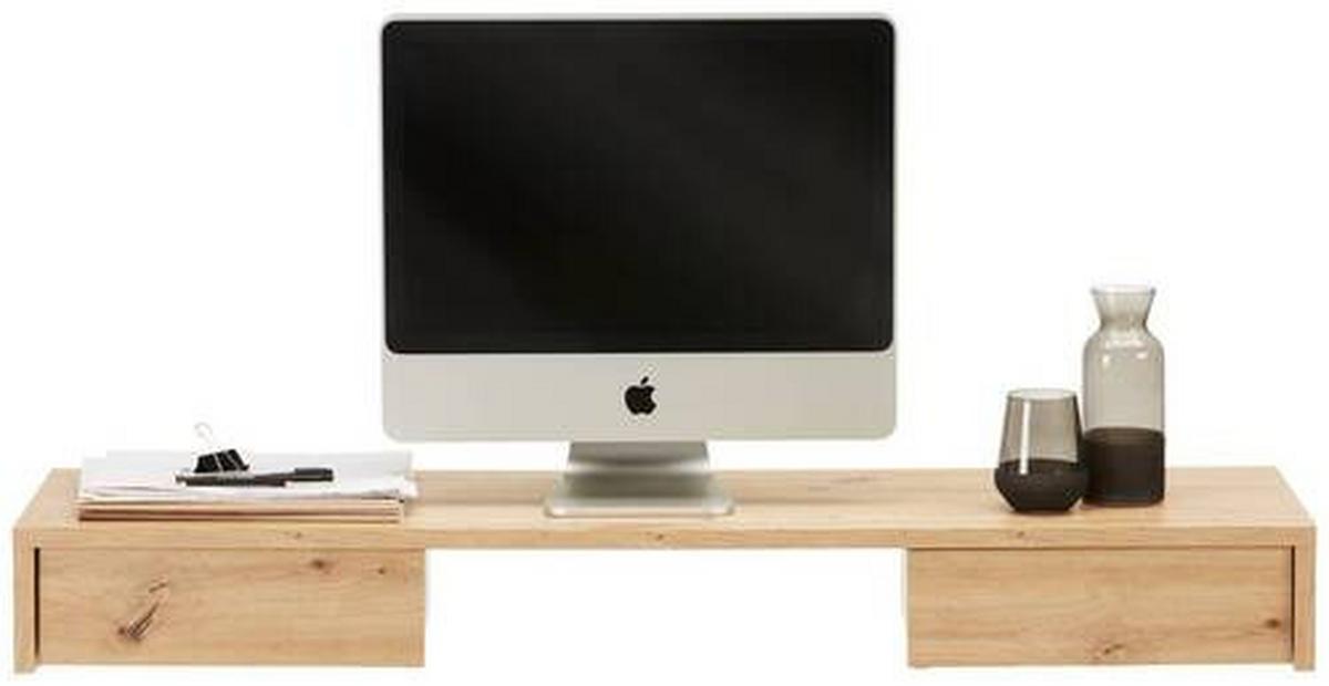 Schreibtisch in Eichefarben - Eichefarben, MODERN, Holzwerkstoff (120/14/31cm) - Mömax