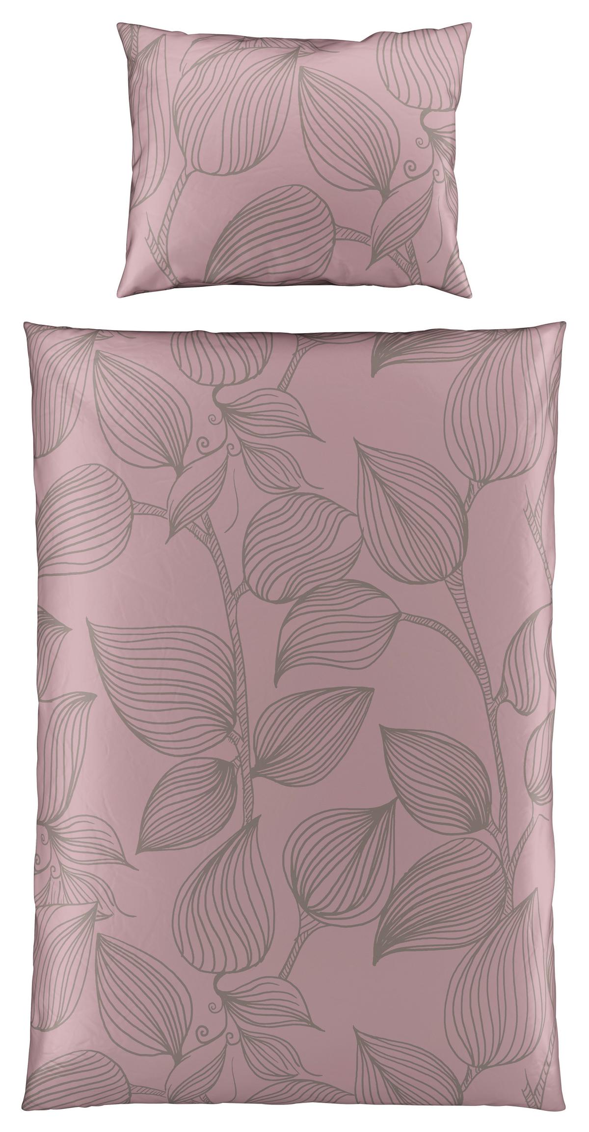Bettwäsche Green House Mauve ca. 140x200cm - Mauve, Textil (140/200cm) - Modern Living