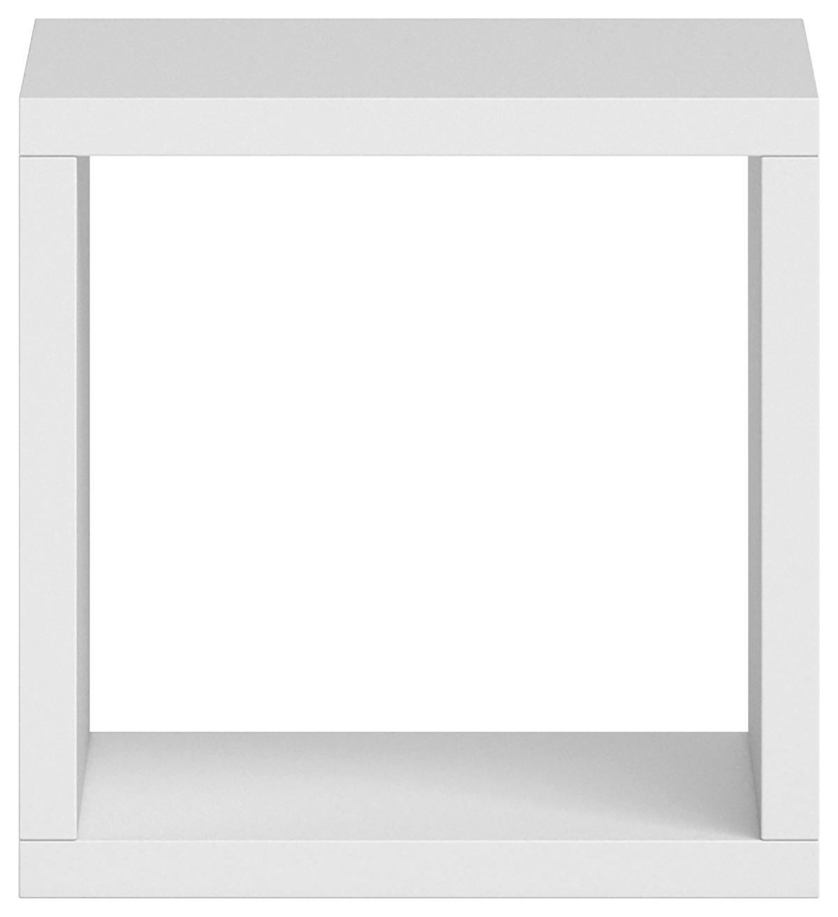 REGAŁ DZIAŁOWY STYLE - biały, Design, materiał drewnopochodny (41/38/41cm) - Carryhome