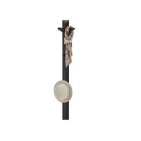 Garderobenpaneel Bantry in Schwarz - Schwarz, KONVENTIONELL, Holz (27/120/20cm) - Mömax