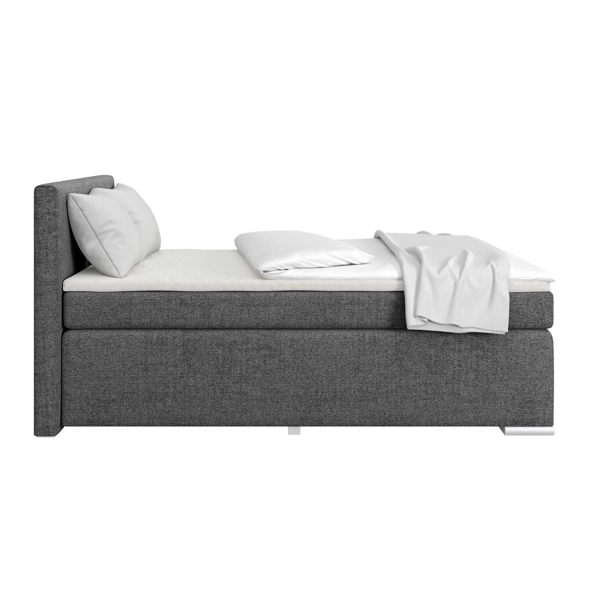 Boxspring Krevet Mira - boje grafita, Konvencionalno, metal/tekstil (140/200cm) - Best Price