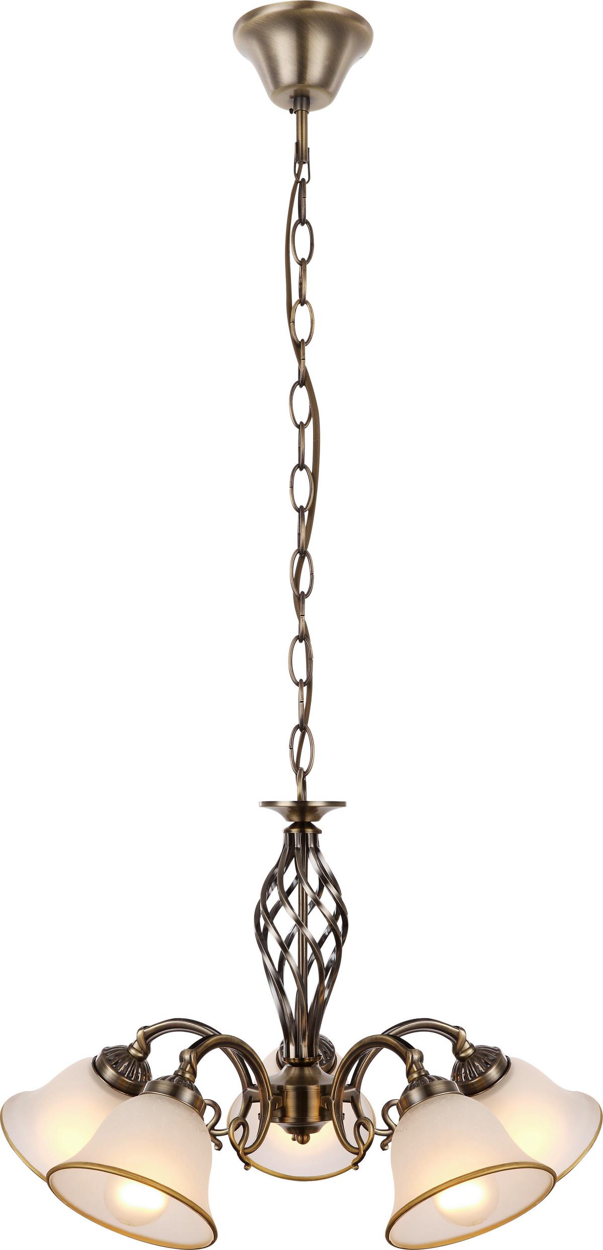 Svjetiljka Viseća 60208-5 - Romantično / ladanjski, staklo/metal (60/120cm) - Globo