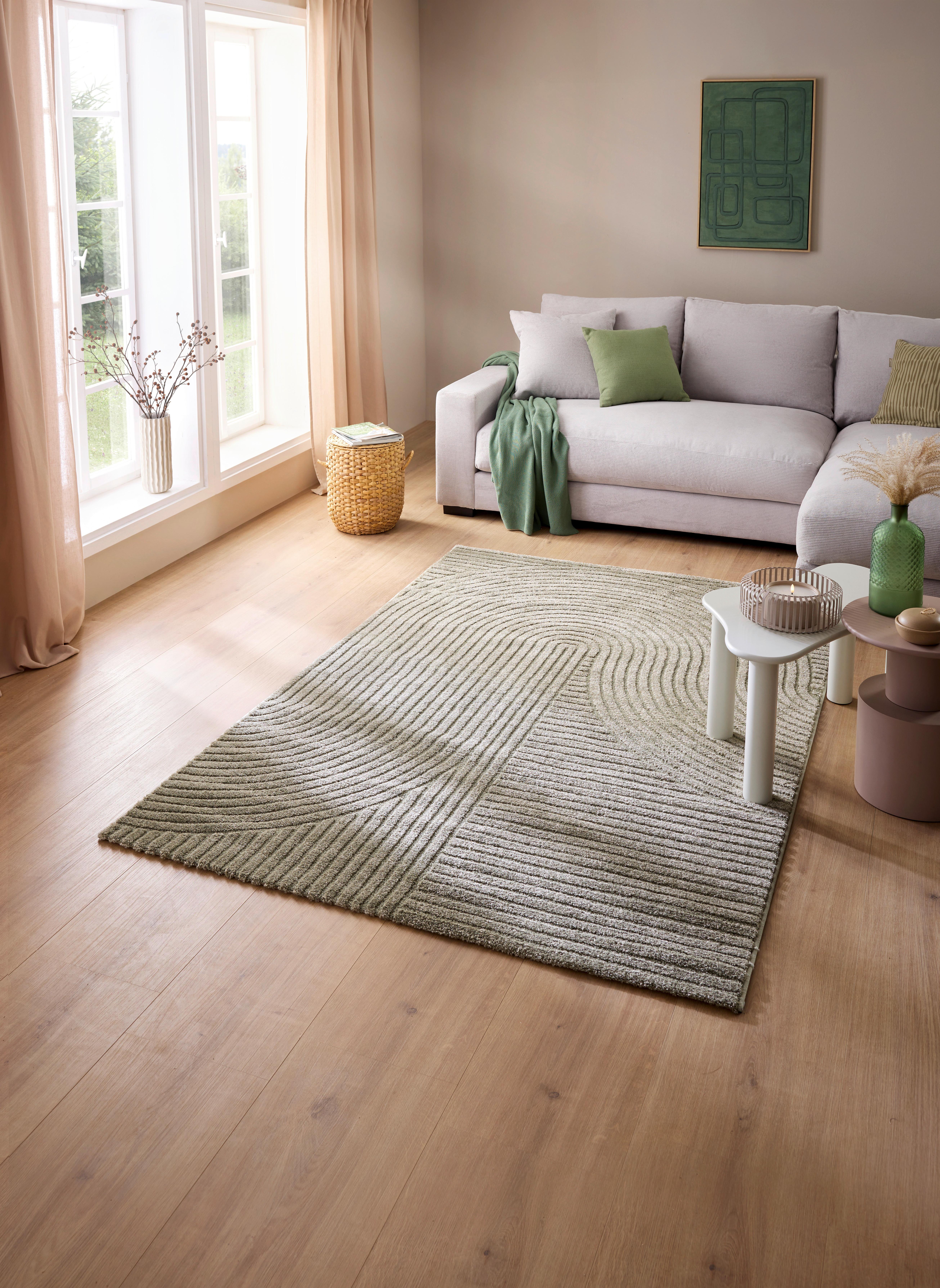 VÄVD MATTA ELIO 1 - grön, Klassisk, textil (80/150cm) - Mömax